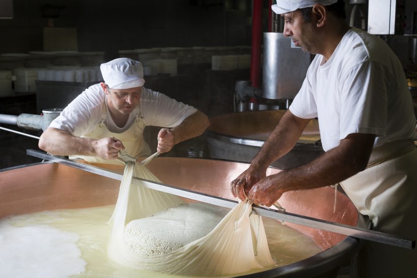La produzione del Grana Padano