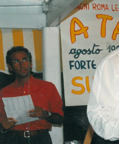 Carlo Conti nel 1993 in A tavola sulla spiaggia