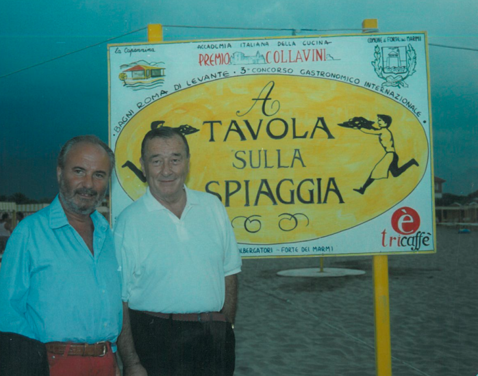Gianni Mercatali con Sirio Maccioni nel 1995