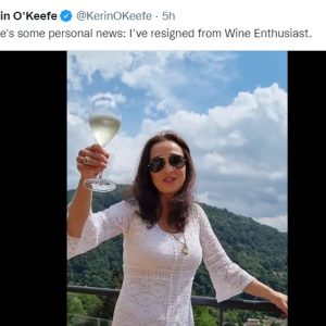 Vino e critica, Kerin O’Keefe lascia la rivista Usa “Wine Enthusiast”