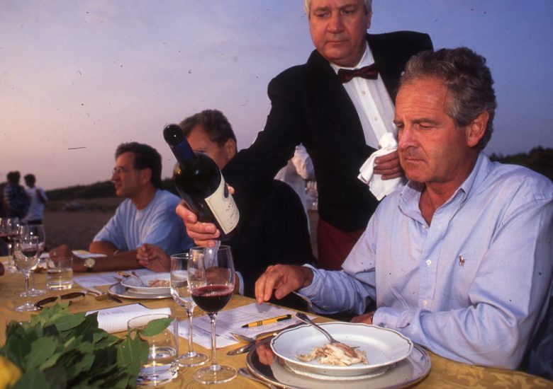 Piero Antinori nell’edizione 1996 di A tavola sulla spiaggia