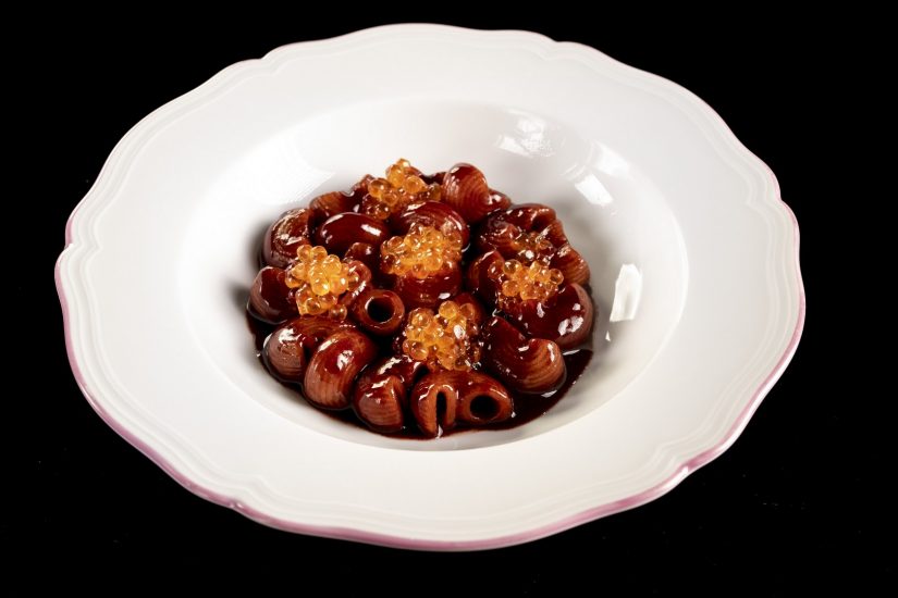 Pasta Fagioli Uova di Trota by chef Camanini