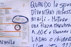 Emergenza caro energia, bar e ristoranti della Fipe/Confcommercio mettono le “Bollette in Vetrina”