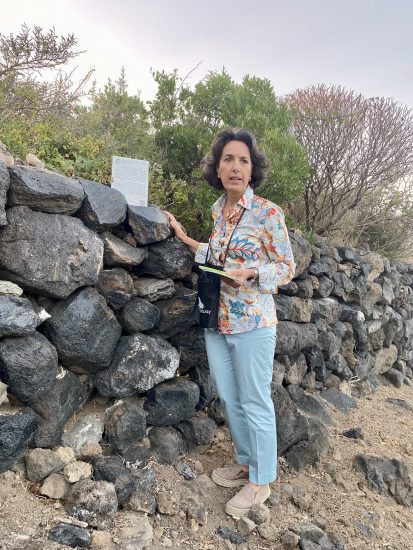 Josè Rallo lungo il Cammino di Khamma di Donnafugata a Pantelleria