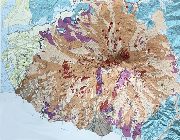 La mappa dell’Etna
