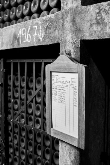 Le vecchie annate di Bertani nella cantina di Grezzana