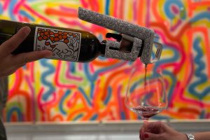 Wine serving marries fine contemporary art: Coravin and Keith Haring