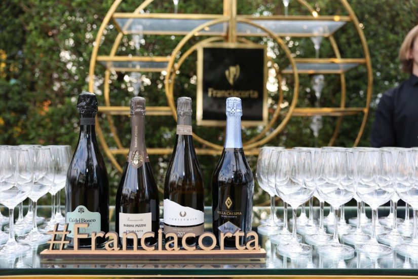 Franciacorta, the official sparkling wine of the Emmy Awards Season, is poured at the 74th Emmy Awards Press Preview at the Television Academy Plaza on Thursday, Sept. 8, 2022, in North Hollywood, Calif. (Photo by J. Emilio Flores/Invision for the Television Academy/AP Images)