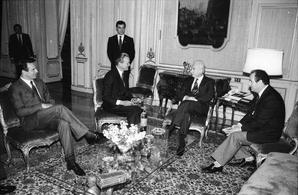 Mario Bindi, il sindaco che ha messo il Brunello al centro del territorio, con l’allora Presidente della Repubblica Francesco Cossiga