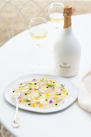 Uno dei piatti a bordo della “Coquelicot”, la boat di Belmond