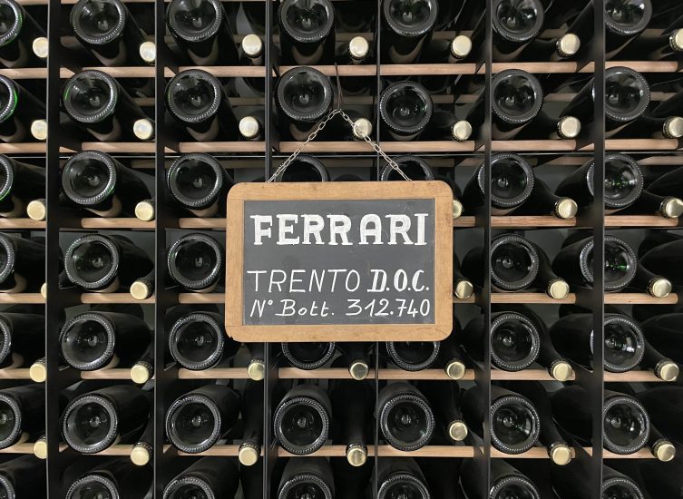 Le bottiglie di Ferrari Trentodoc