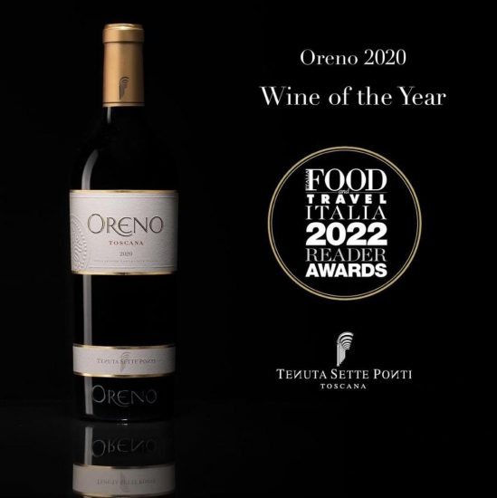 Oreno 2020 al top per gli Awards di Food & Travel Italy