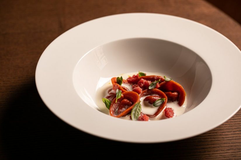 Un piatto del Pulejo di Roma, vincitore dei TheFork Awards 2022