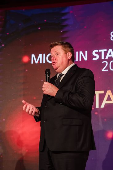 Silvano Brescianini alla presentazione della Guida Michelin Italia 2023