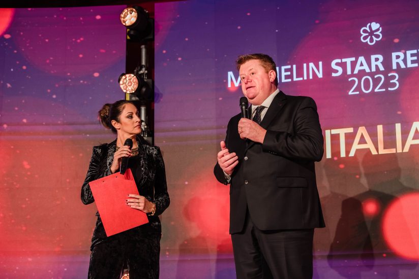 Silvano Brescianini alla presentazione della Guida Michelin Italia 2023