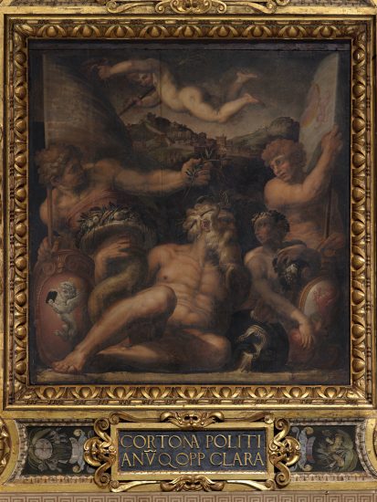 La raffigurazione di Cortona e Montepulciano in Palazzo Vecchio 