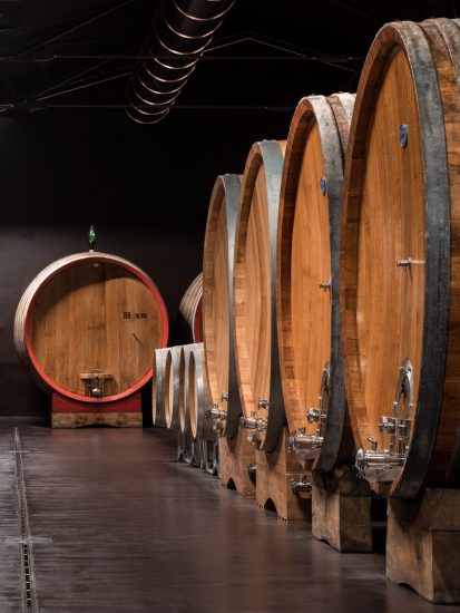 La nuova cantina di Pian delle Vigne (Antinori) a Montalcino 