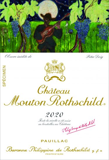Château Mouton Rothschild 2020, l’etichetta di Peter Doig 