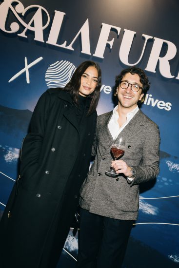 Elodie con Vito Palumbo, amministratore delegato di Tormaresca