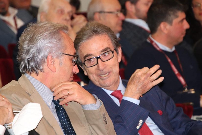 Riccardo Cotarella (Assoenologi) e Luigi Moio (Oiv)