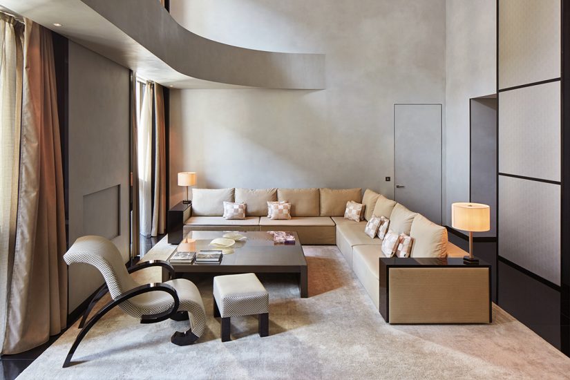 Una suite dell’Armani Hotel 