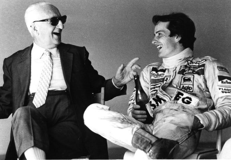 Enzo Ferrari, Gilles Villeneuve e il Lambrusco (ph: R. Piccinini)