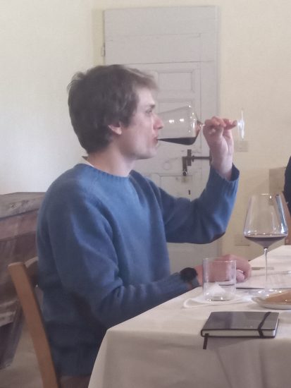 Benjamin Franchetti in degustazione