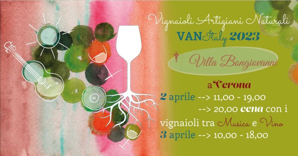 “Van Italy” con i Vignaioli Artigiani Naturali a Villa Bongiovanni
