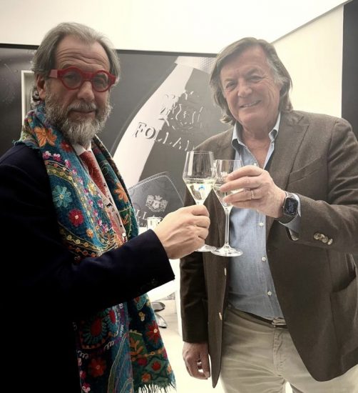 Alessandro Regoli con la leggenda del tennis, Adriano Panatta