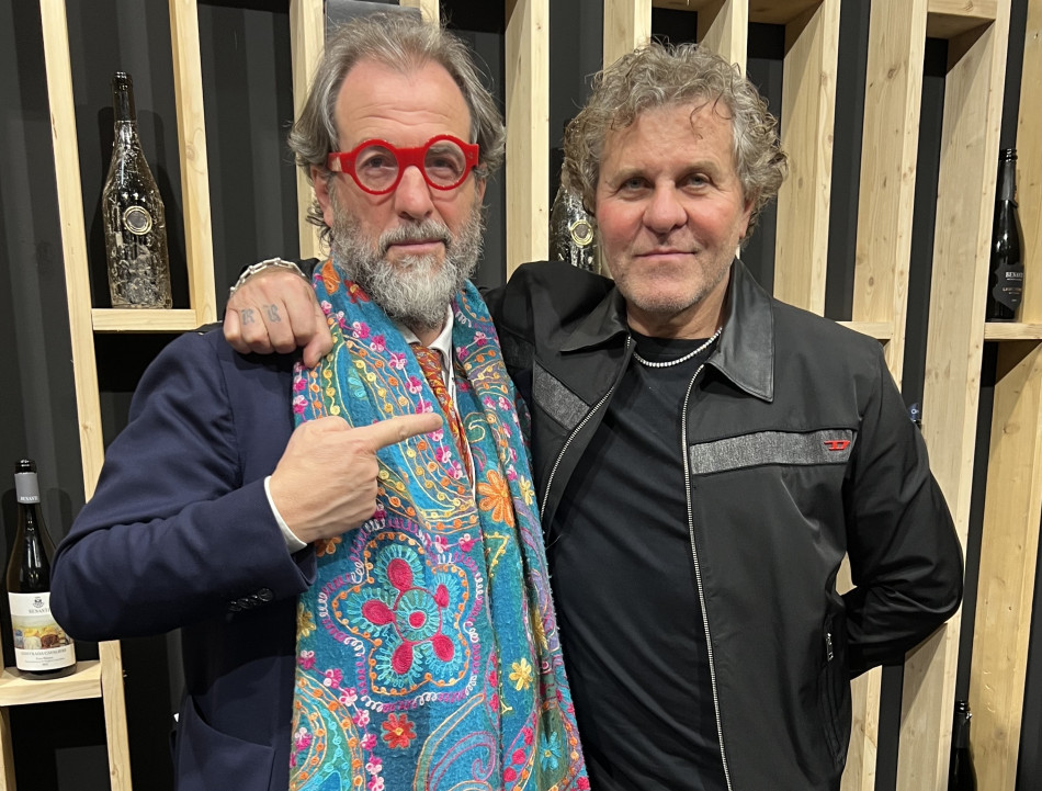 Alessandro Regoli con il patron di Diesel, Renzo Rosso
