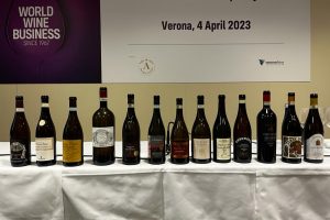 Amarone from Famiglie Storiche in the glass, at Vinitaly, to toast the future of Valpolicella