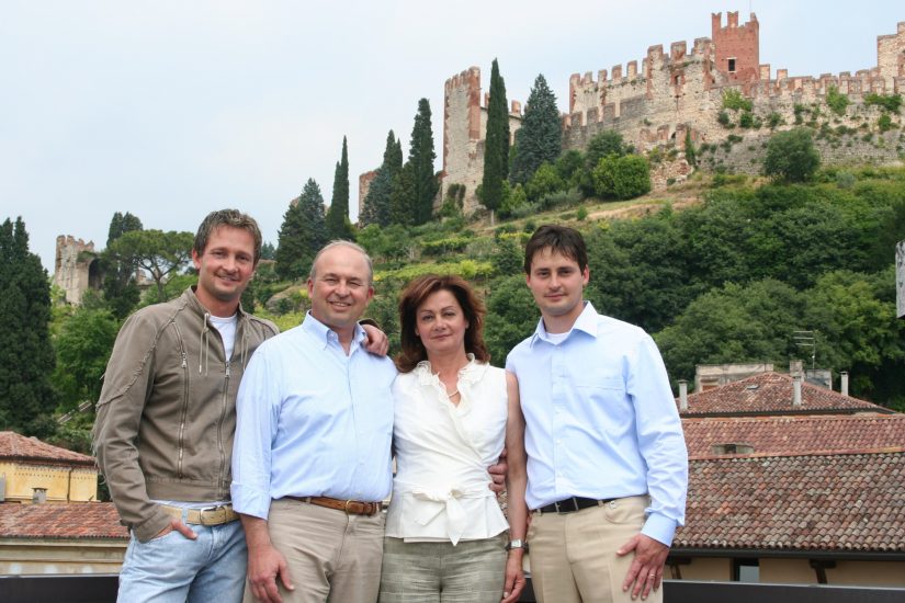 Pieropan - la famiglia ieri: Dario, Leonildo, Teresita e Andrea