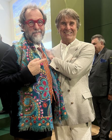 Alessandro Regoli e Brunello Cucinelli a Vinitaly
