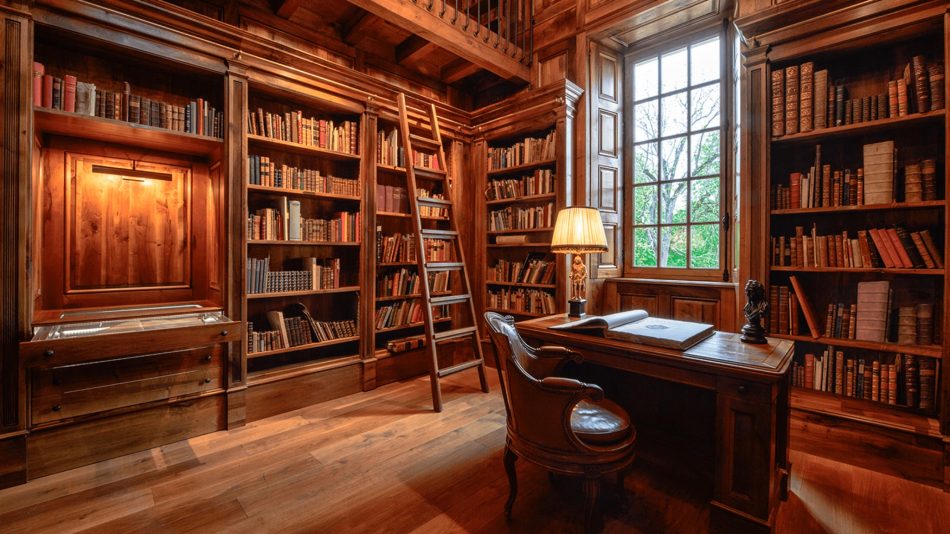 La biblioteca di Château Haut-Brion (ph: Haut-Brion.com)