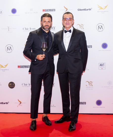Angelo Lella di Maia Wines con il presidente di Better World Fundation