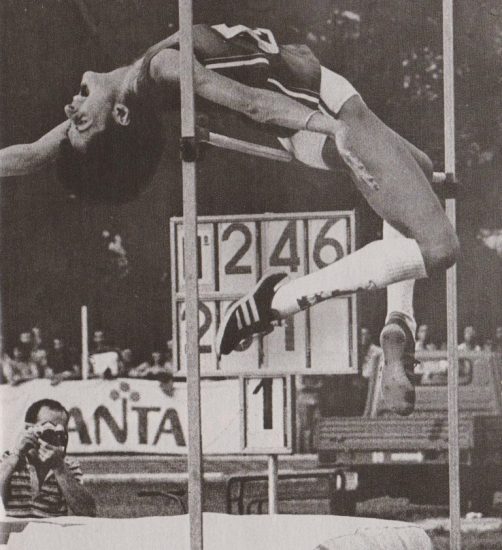 Il salto da record del mondo di Sara Simeoni, nel 1978, a Brescia