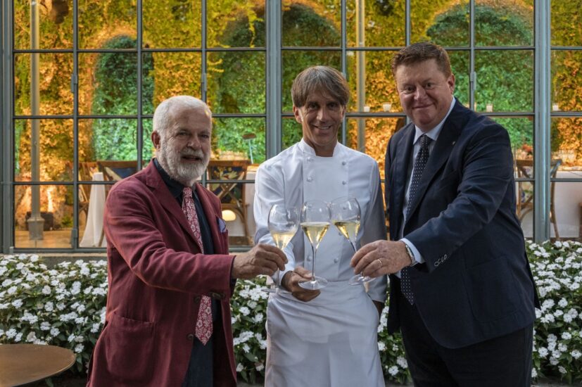 Da sinistra, Moritz Mantero, Davide Oldani e Silvano Bresciani