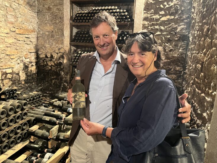 Giovanni Busi, a Villa Travignoli, con Stefania Saccardi, vicepresidente Regione Toscana