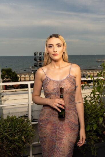 Sara Mattei al brindisi veneziano di Moet & Chandon