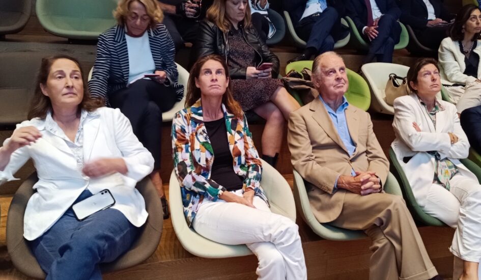 Un momento del convegno di Antinori e Intesa Sanpaolo