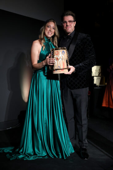 Chiara De Iulis Pepe (Emidio Pepe) riceve il “Sustainability Award“ ai Golden Vines Awards 2023 (Photo by Marc Piasecki/Getty Images for Liquid Icons)