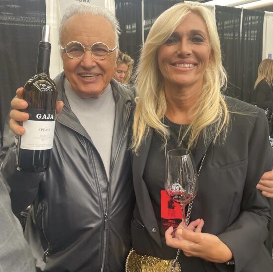 Angelo Gaja e Marina Nedic (Iem) alla New York Wine Experience 2023