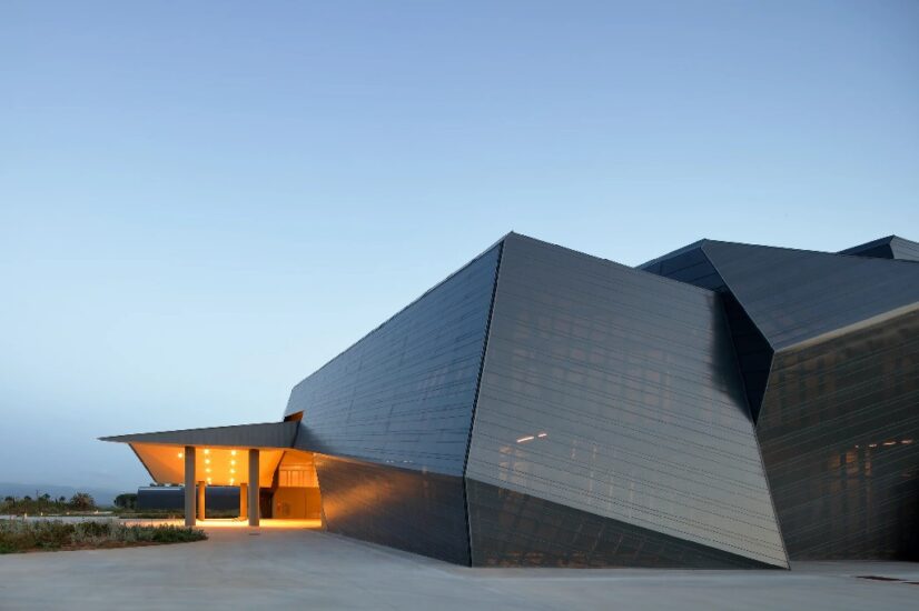 La Cantina de Il Bruciato, realizzata nel 2021 da Asv3 - Officina di architettura per la Marchesi Antinori a Donoratico