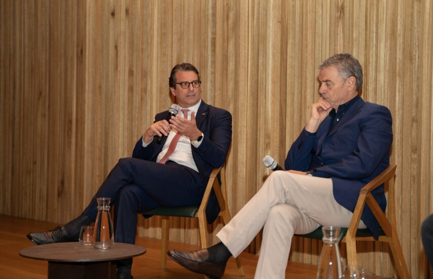 Renzo Cotarella, ad Antinori, e Stefano Barrese di Intesa Sanpaolo