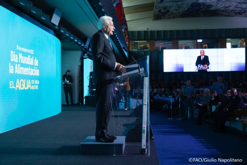 L’intervento del Presidente della Repubblica, Sergio Mattarella, alla Giornata Mondiale dell’Alimentazione 2023 della FAO