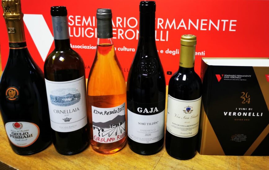 Ferrari, Gaja, Ornellaia, Girolamo Russo e San Giusto a Rentennano: il top per la Guida Veronelli