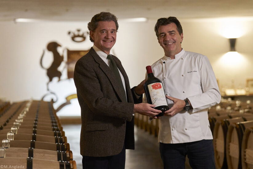 Philippe Sereys de Rothschild con lo chef Yannick Alléno