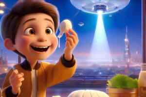 Mozzarella sulla luna e bufale sui materassi: i sogni dei bambini diventano illustrazioni, con l&rsquo;AI