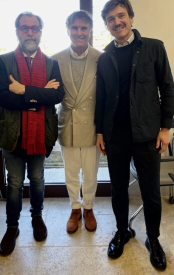 Alessandro Regoli, Brunello Cucinelli e Andrea Lonardi
