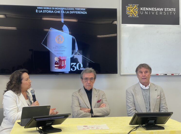 Anna Scafuri, Riccardo Cotarella e Brunello Cucinelli